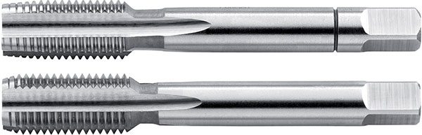 Set di 3 maschi a mano M3 x 0,5 HSS DIN352, filettatura sinistra sinistra